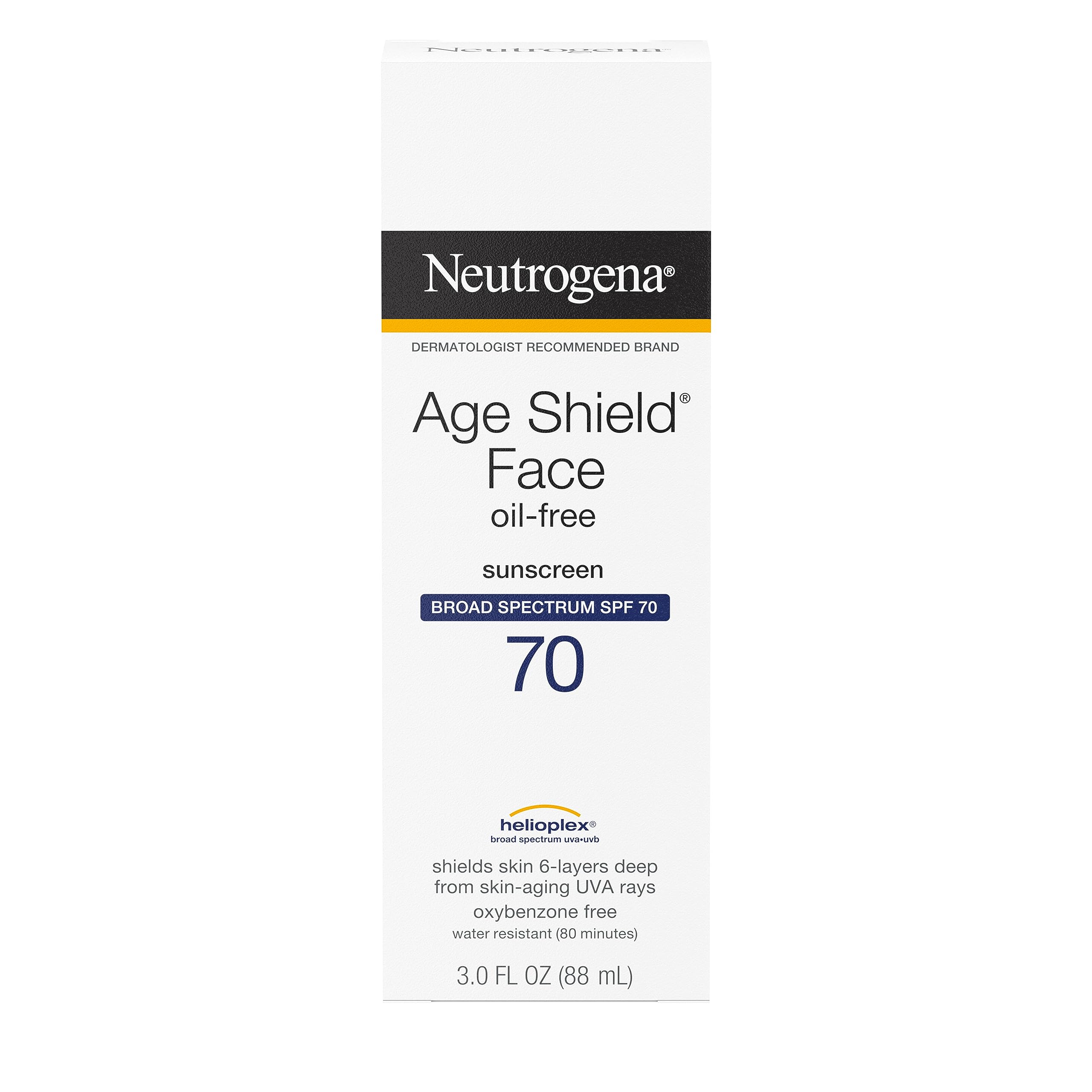 Neutrogena Age Shield lotion texture close-up showing fast absorption