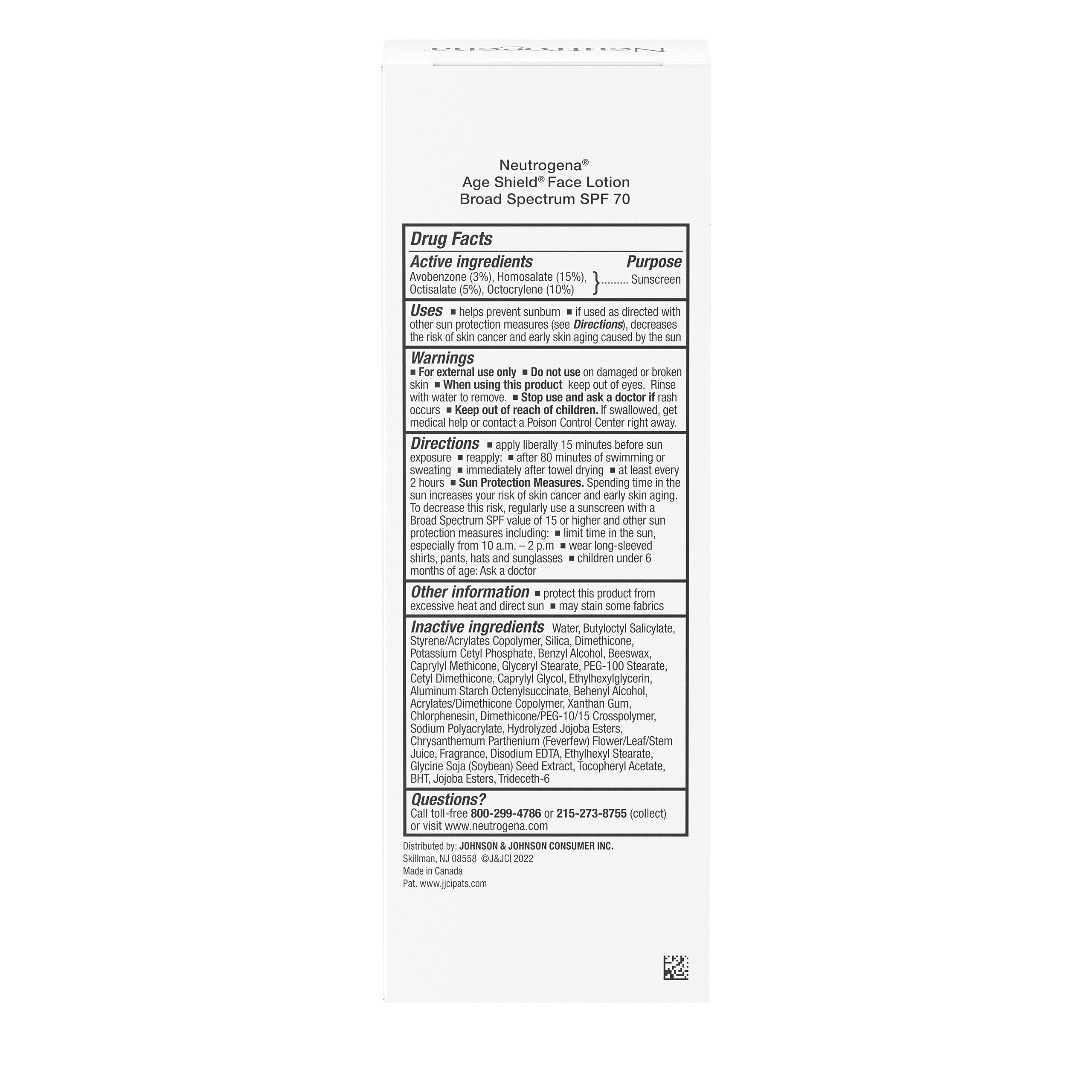 Neutrogena Age Shield three-tube pack illustrating convenience and value
