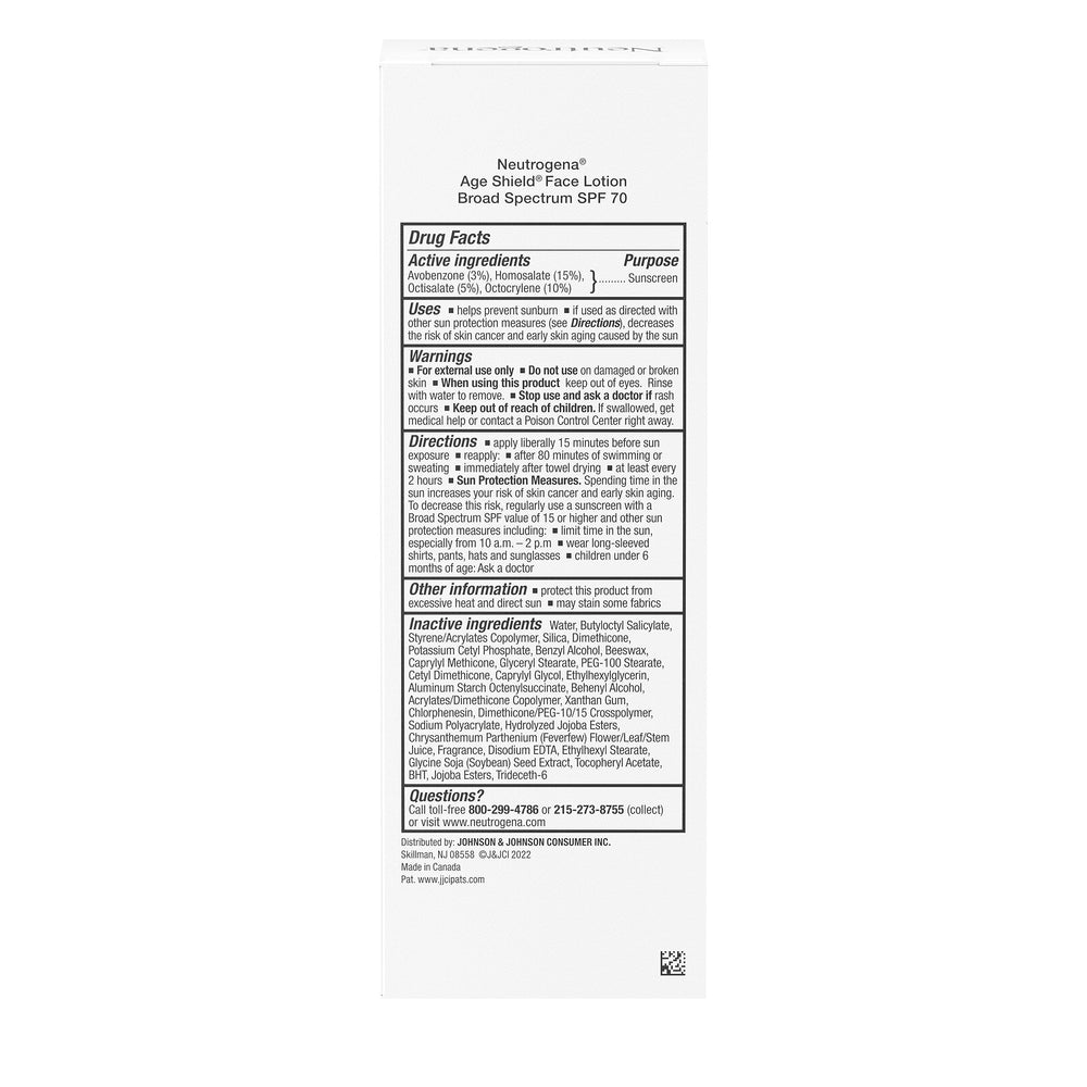 Neutrogena Age Shield three-tube pack illustrating convenience and value
