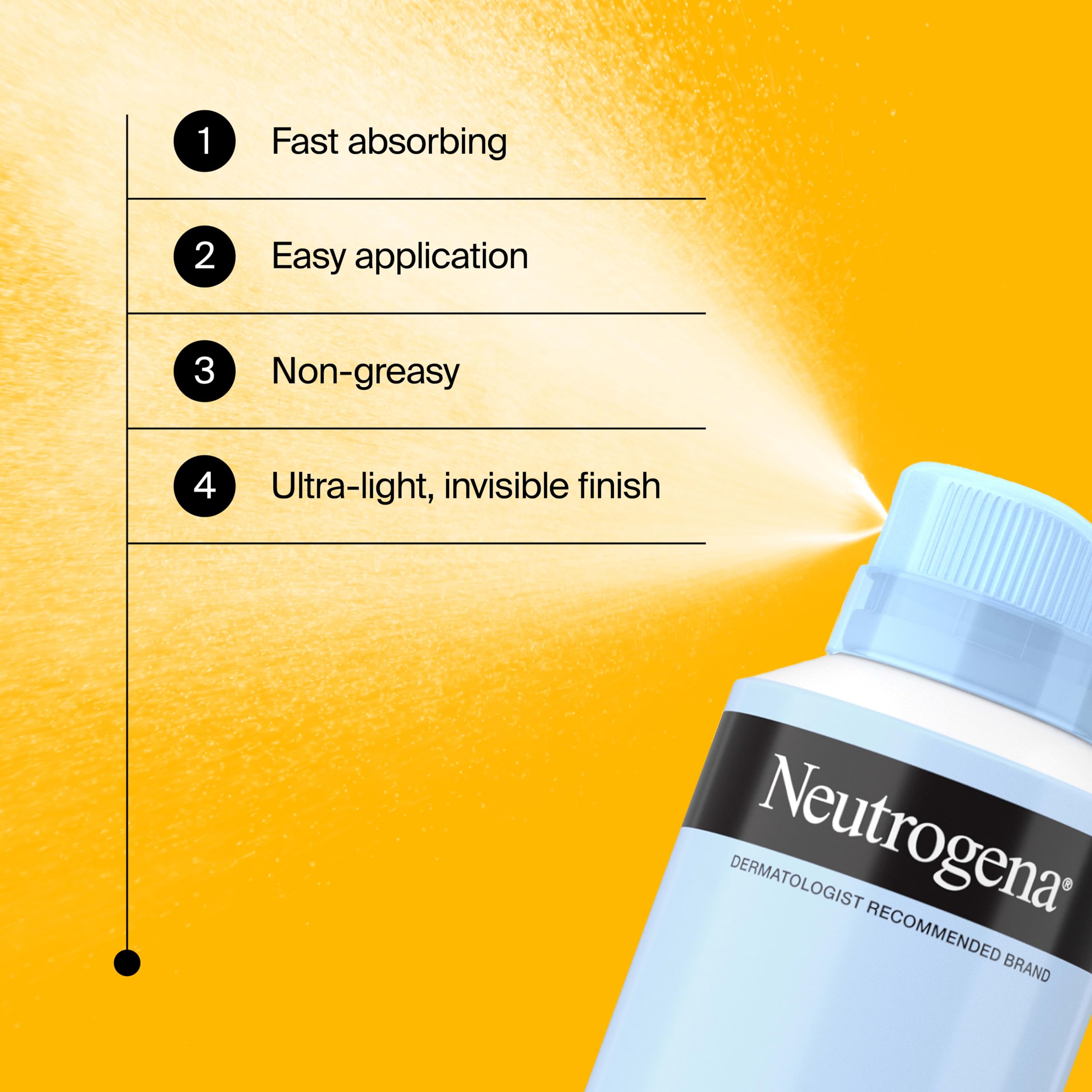 Neutrogena application on arm showing even coverage and invisible finish