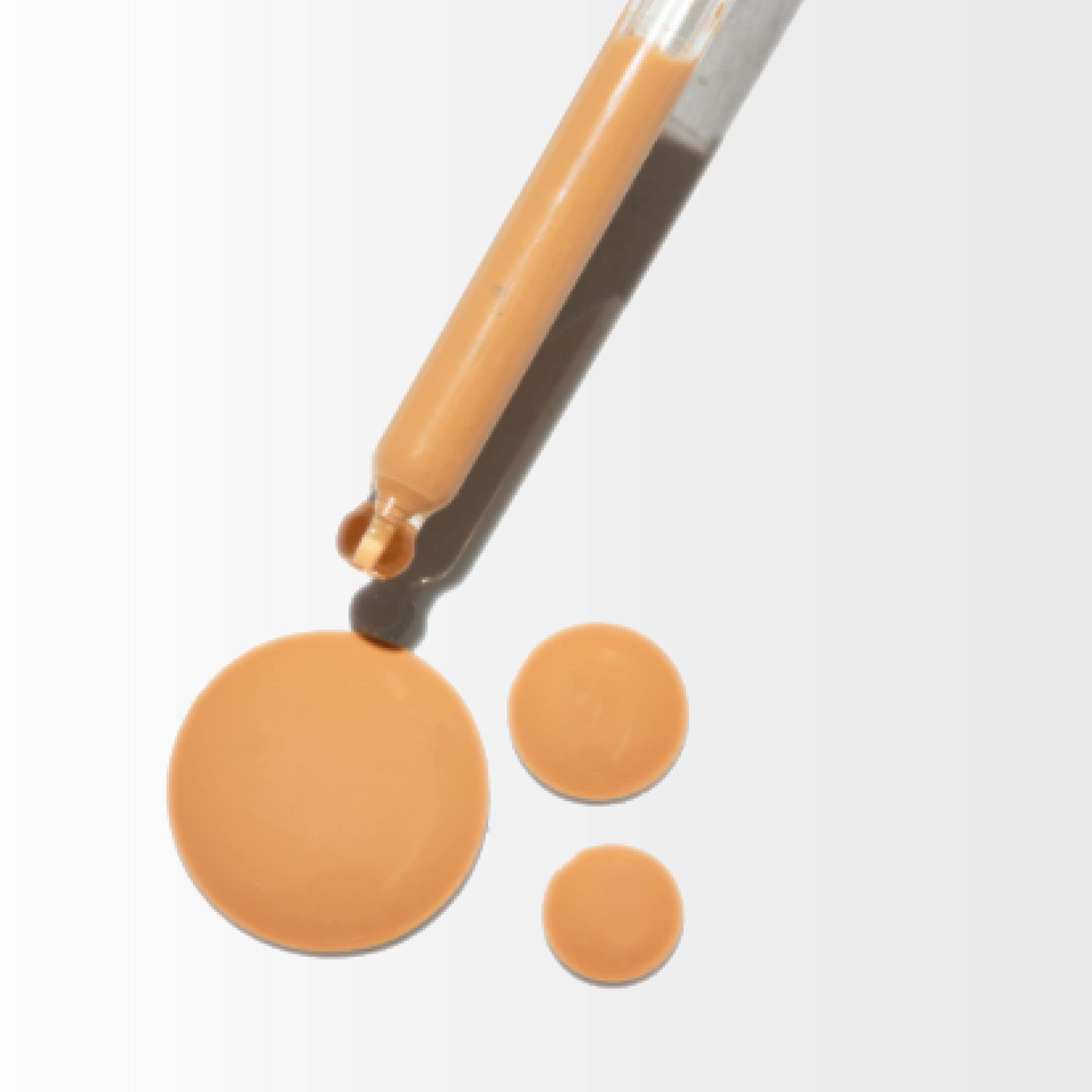 Neutrogena foundation blended with brush demonstrating buildable, even coverage