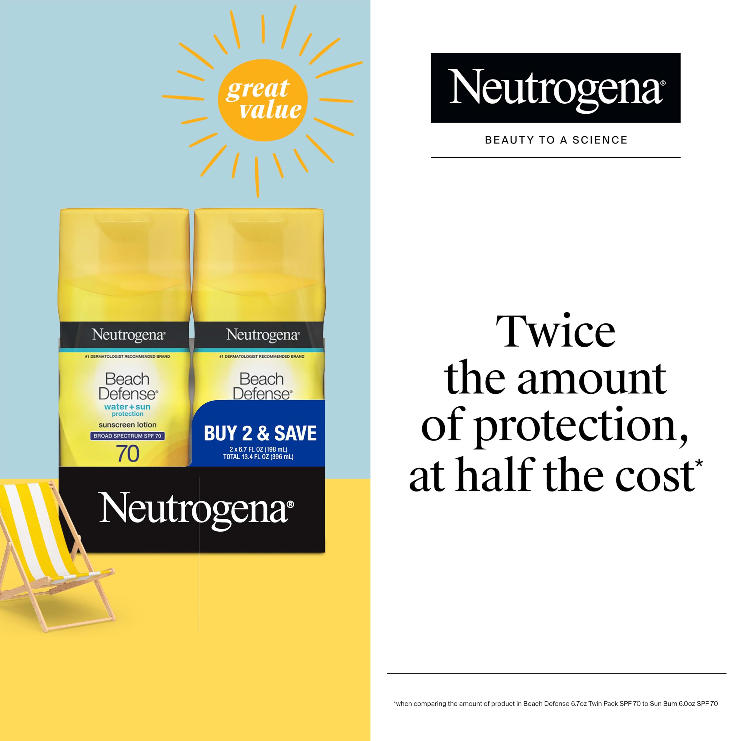 Neutrogena applying lotion to arm demonstrating even coverage