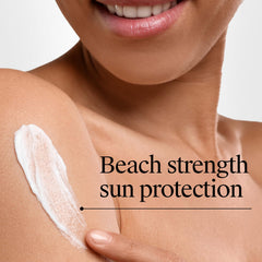 Neutrogena product label close-up highlighting SPF and Helioplex technology