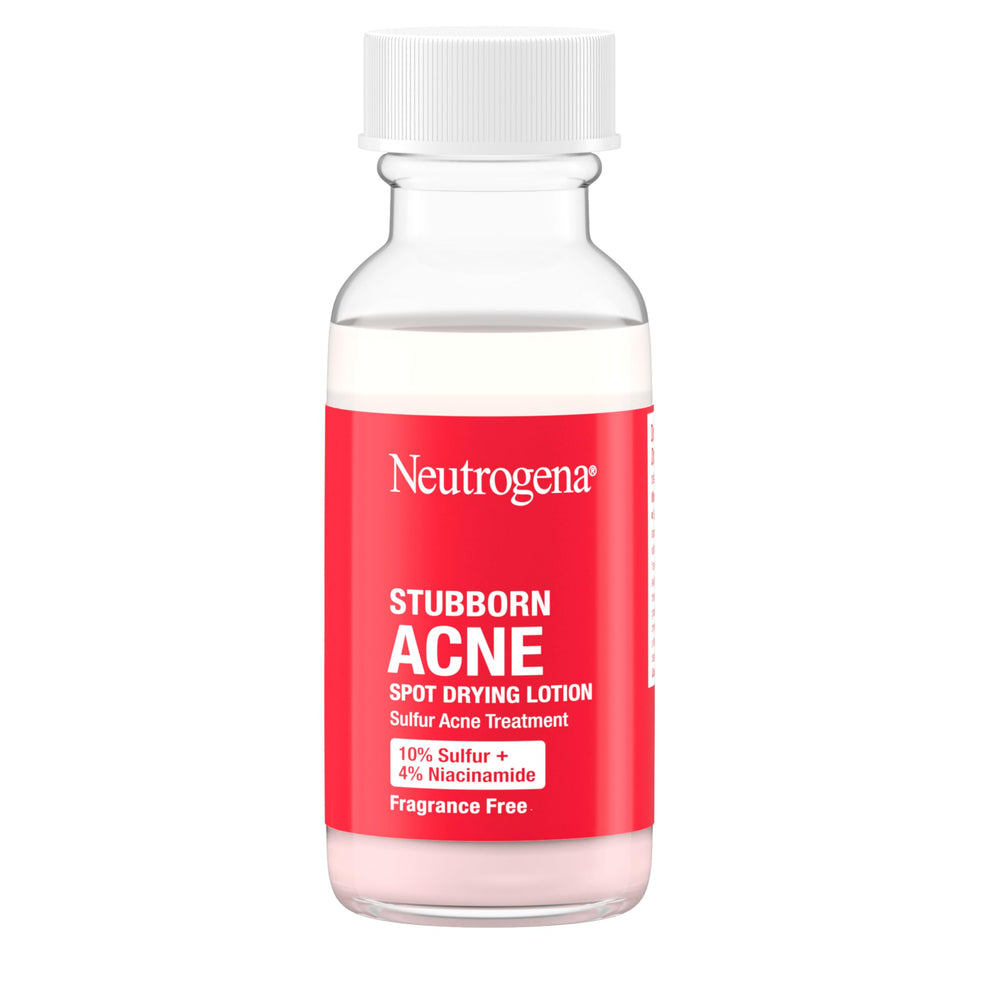 Neutrogena label close-up highlighting active ingredients and benefits