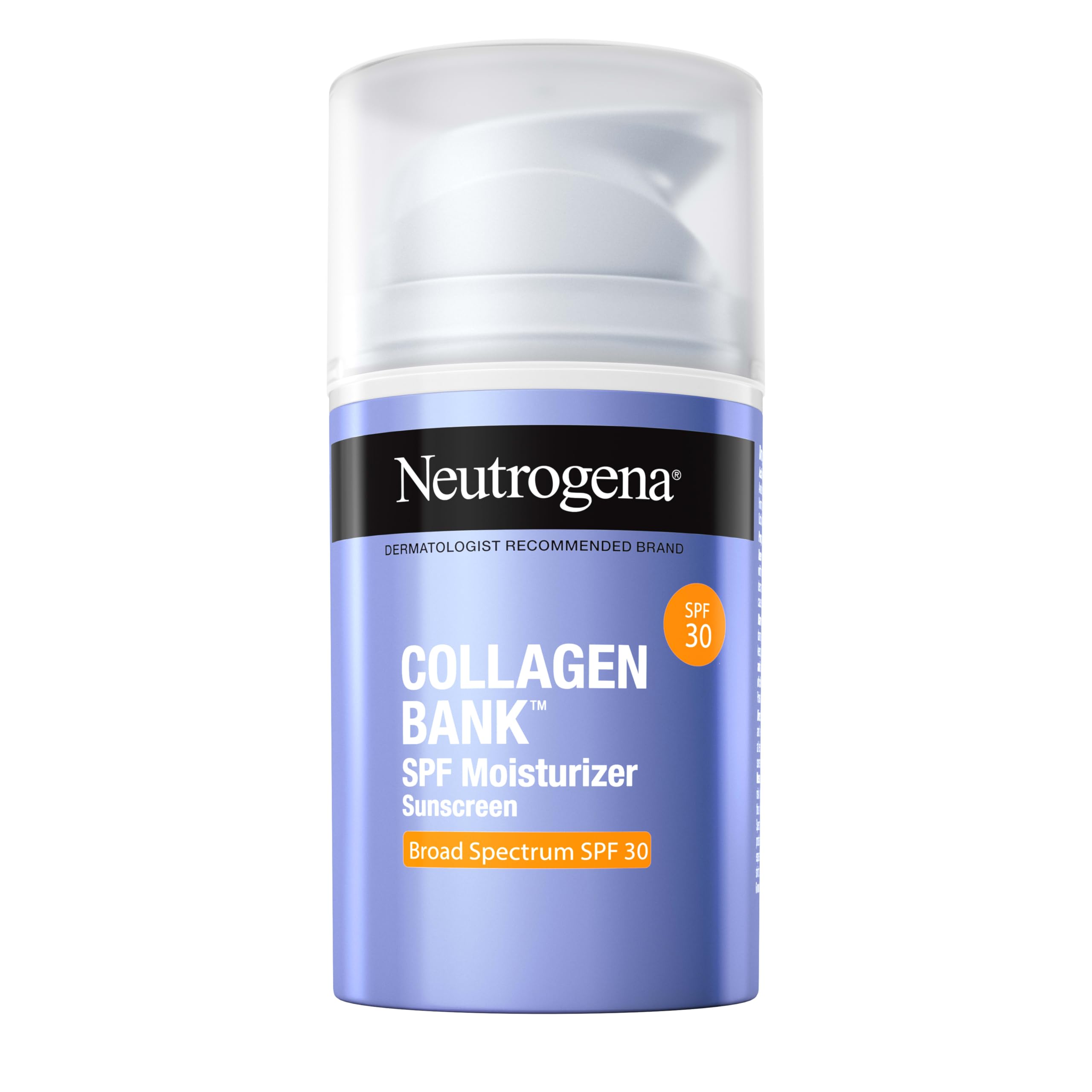 Neutrogena bottle front view showing clean packaging and SPF 30 protection benefits