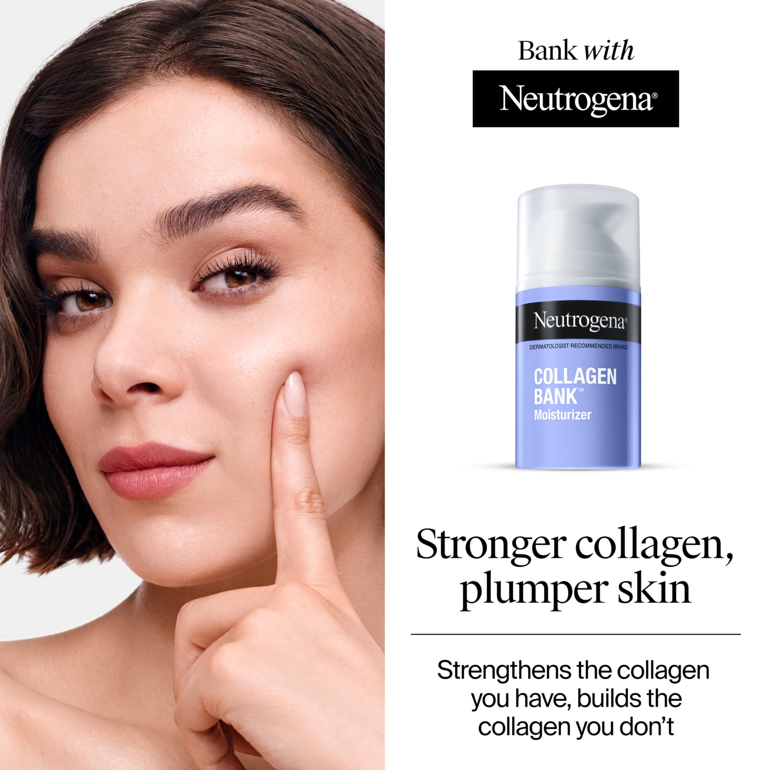 Neutrogena cream texture close-up illustrating lightweight hydration