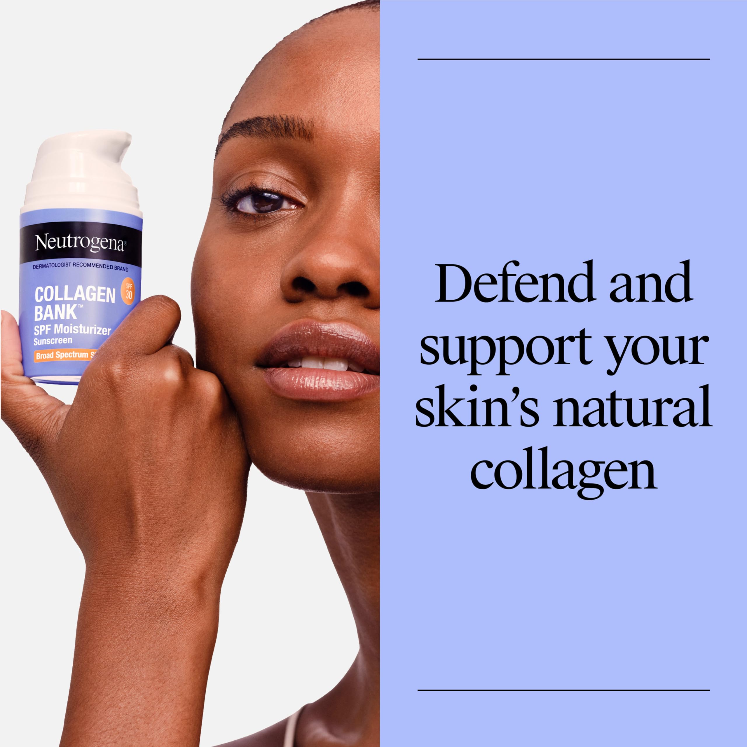 Neutrogena Collagen Bank texture close-up illustrating lightweight absorbency