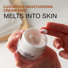 Neutrogena contour lift applied to face and neck showing lifted, defined contour benefit