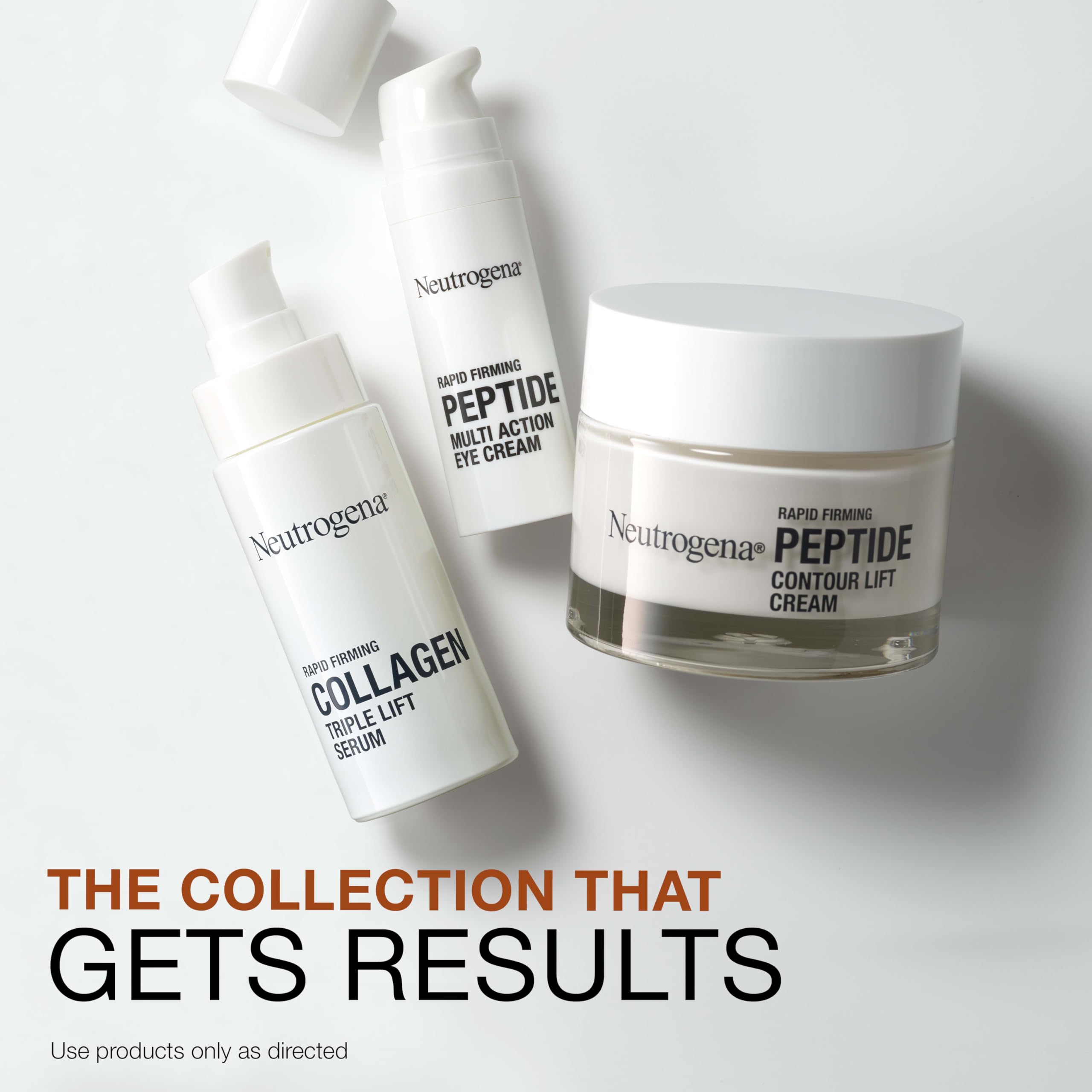 Neutrogena contour lift next to common items to show the 1.7 oz travel‑friendly size
