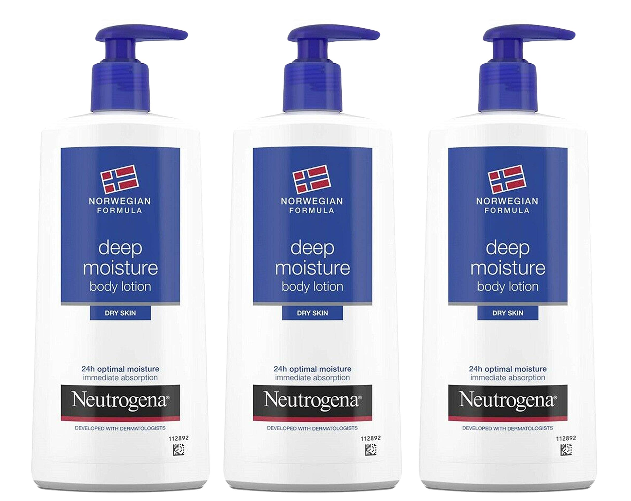 Neutrogena front bottle shot showing label and 24-hour hydration benefit