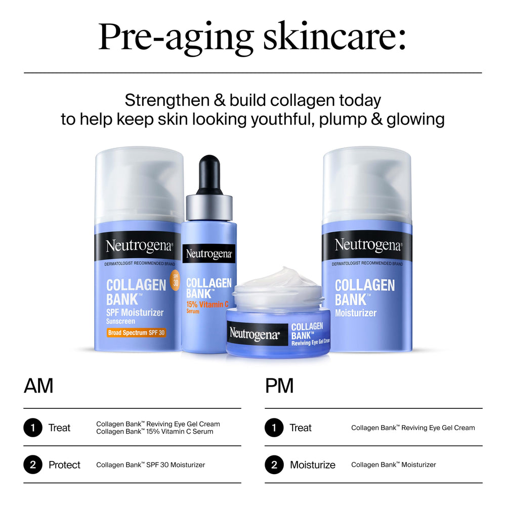 Neutrogena before and after composite illustrating visible under-eye improvement