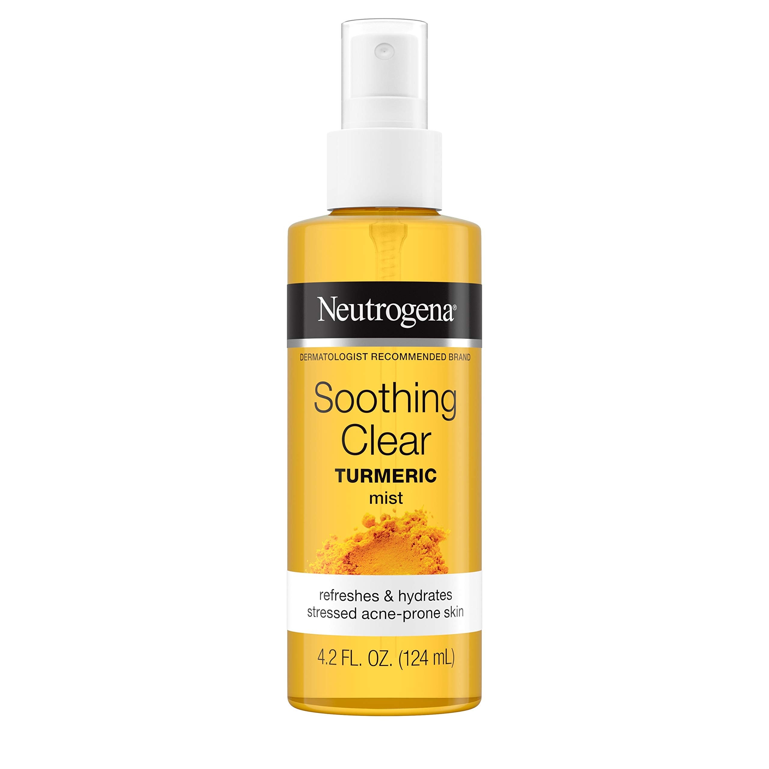 Neutrogena front bottle showing turmeric mist and easy refresh benefit