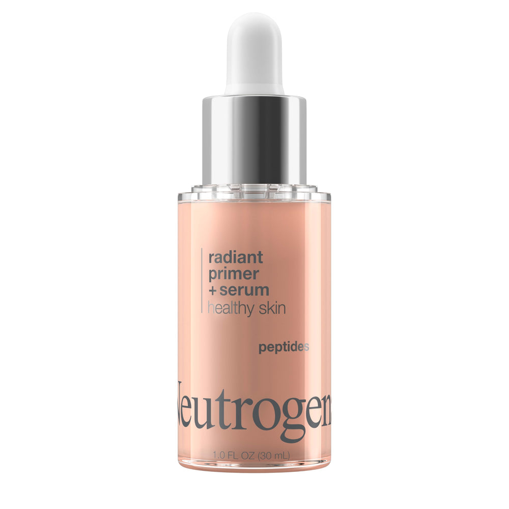 Neutrogena front packaging showing bottle and radiant finish benefits