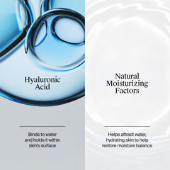 Neutrogena gel cream being applied to hand demonstrating quick hydration