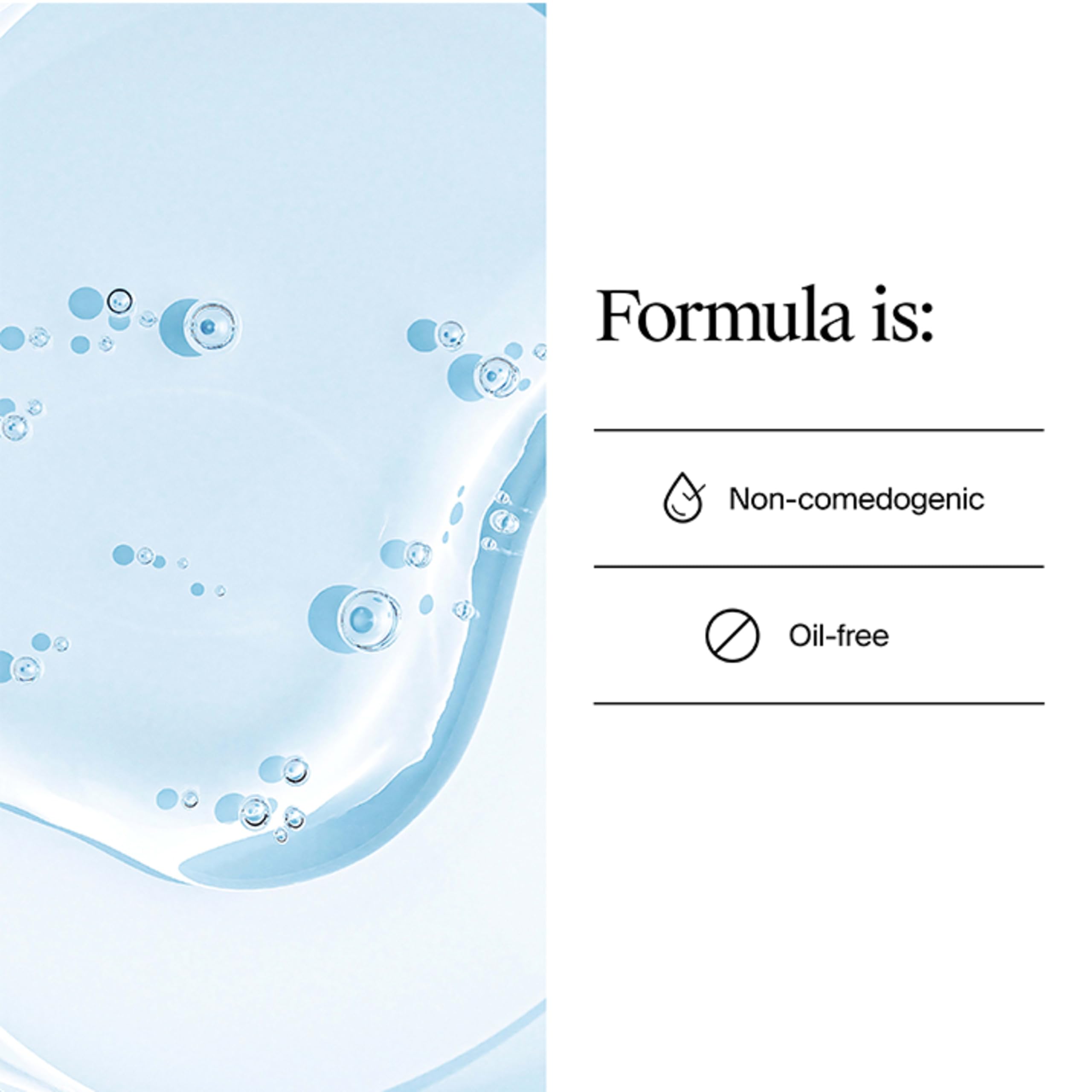 Neutrogena serum on hand demonstrating smooth spread and quick absorption benefit