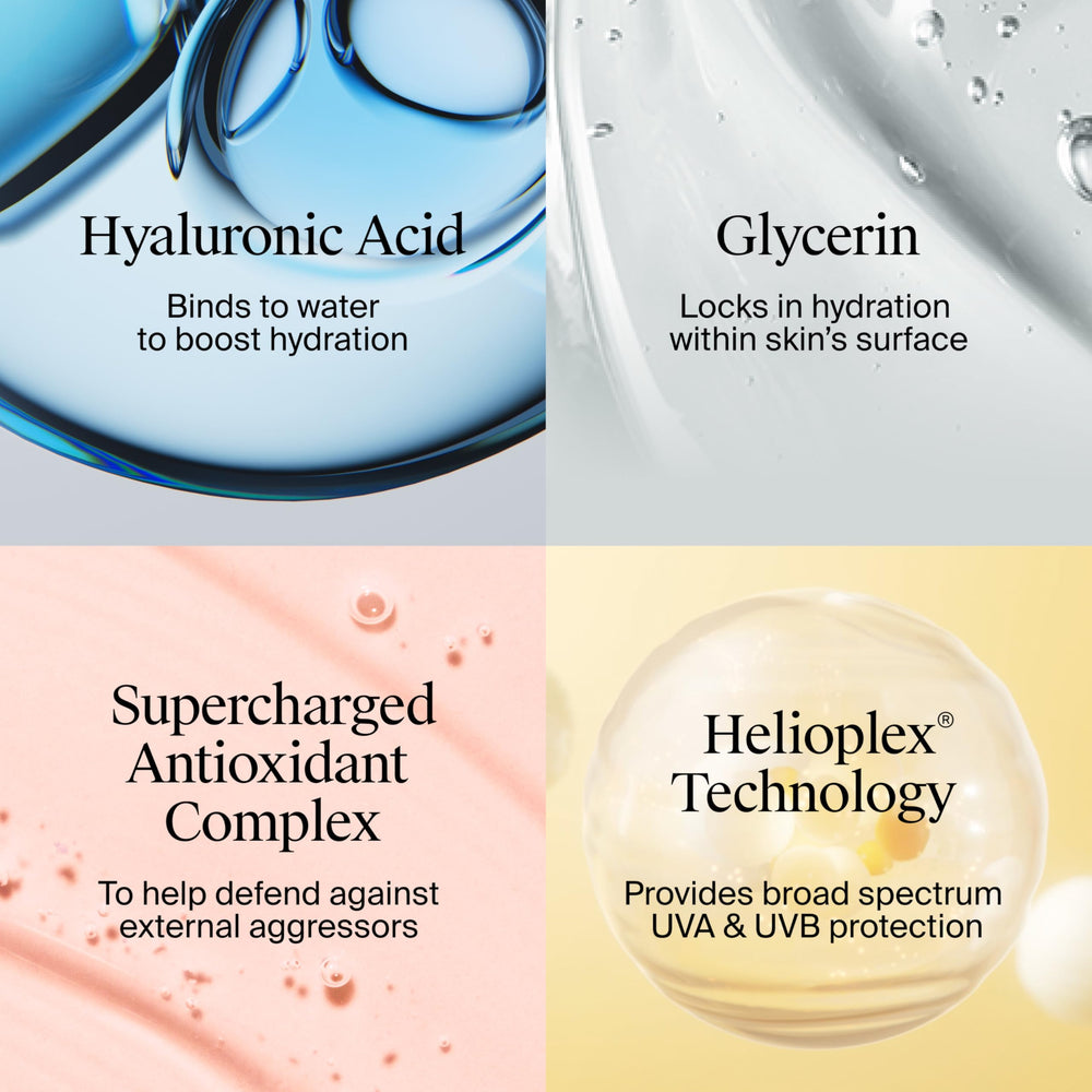 Neutrogena ingredients label close-up showing hyaluronic acid and vitamin E benefit