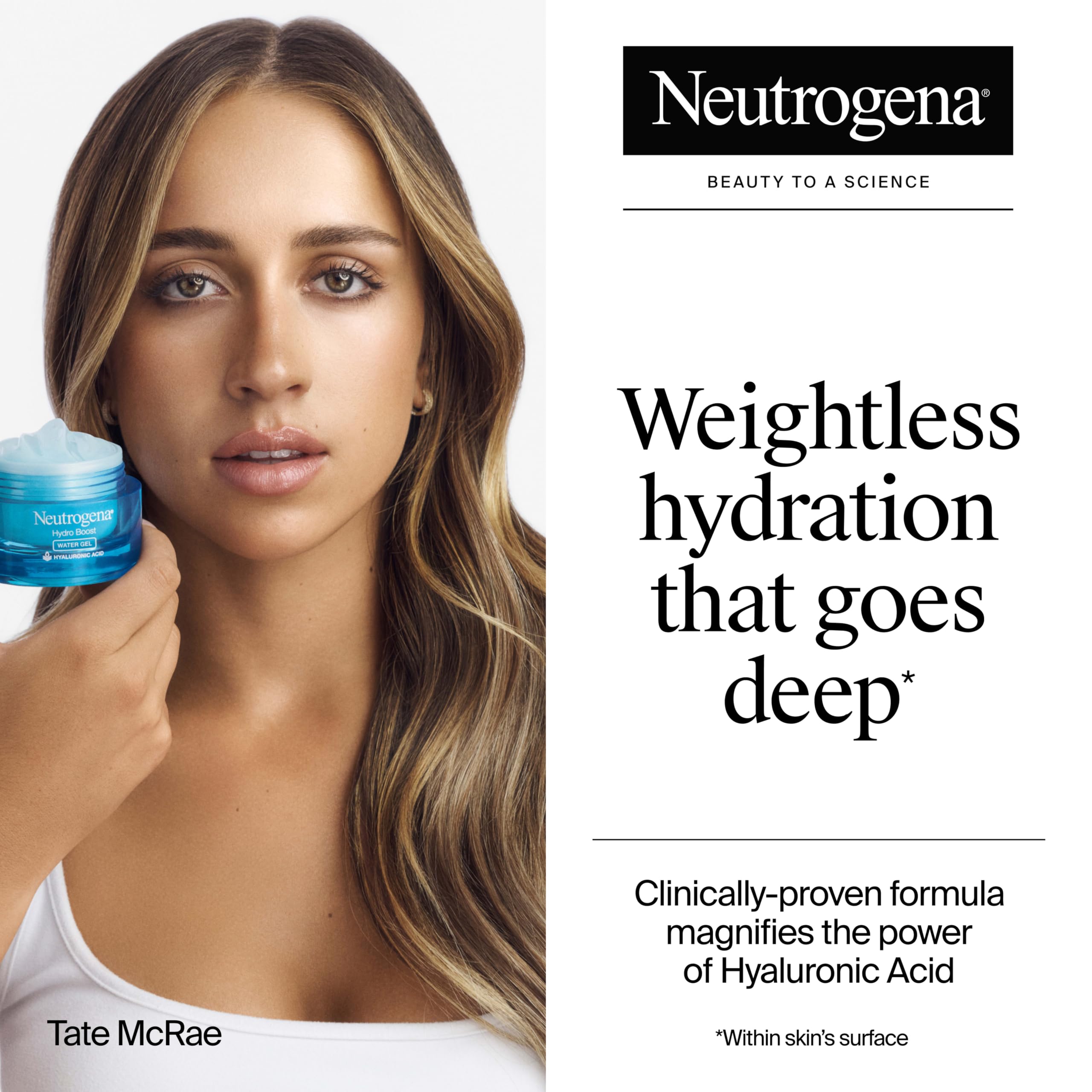 Neutrogena open jar with pod removed, demonstrates easy-refill convenience