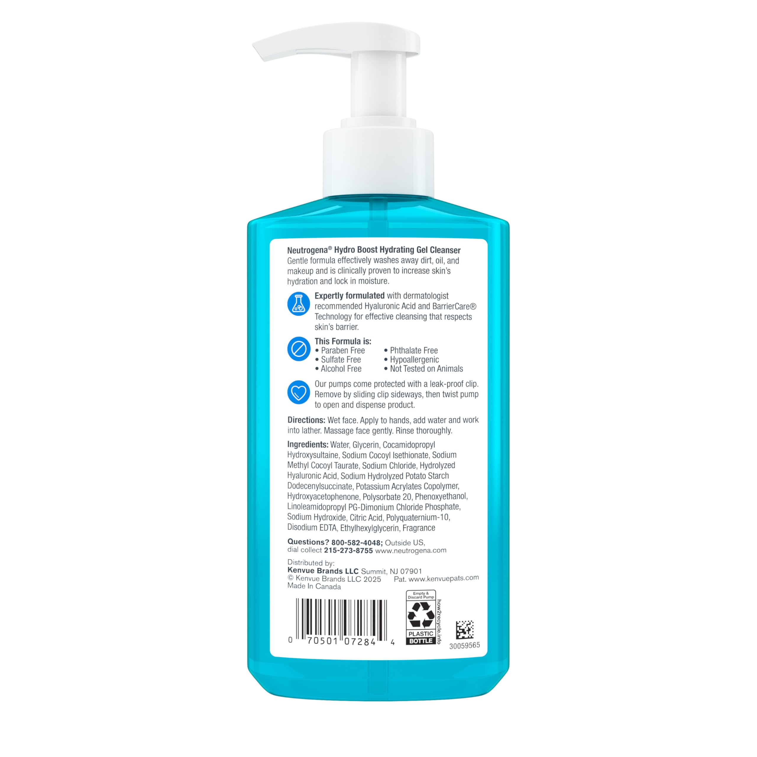 Neutrogena on morning sink with towel showing fresh, hydrated skin result