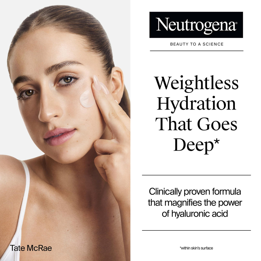 Neutrogena open jar showing gel texture and cooling hydration benefit