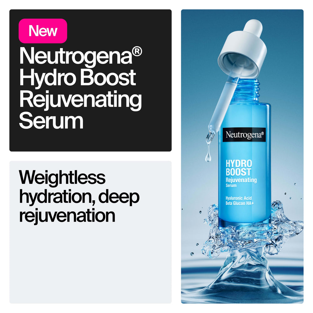 Neutrogena pump dispenser detail offering controlled serum application benefit