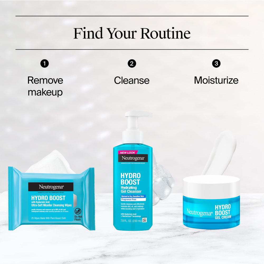 Neutrogena product next to common items showing compact travel-friendly size