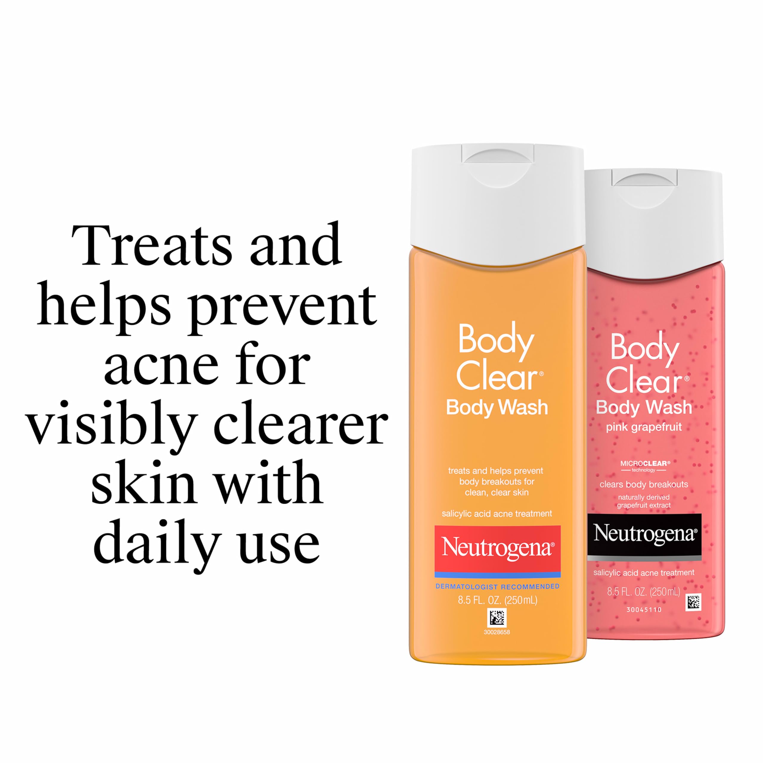 Neutrogena lifestyle after shower on shoulders, confidence from clearer skin