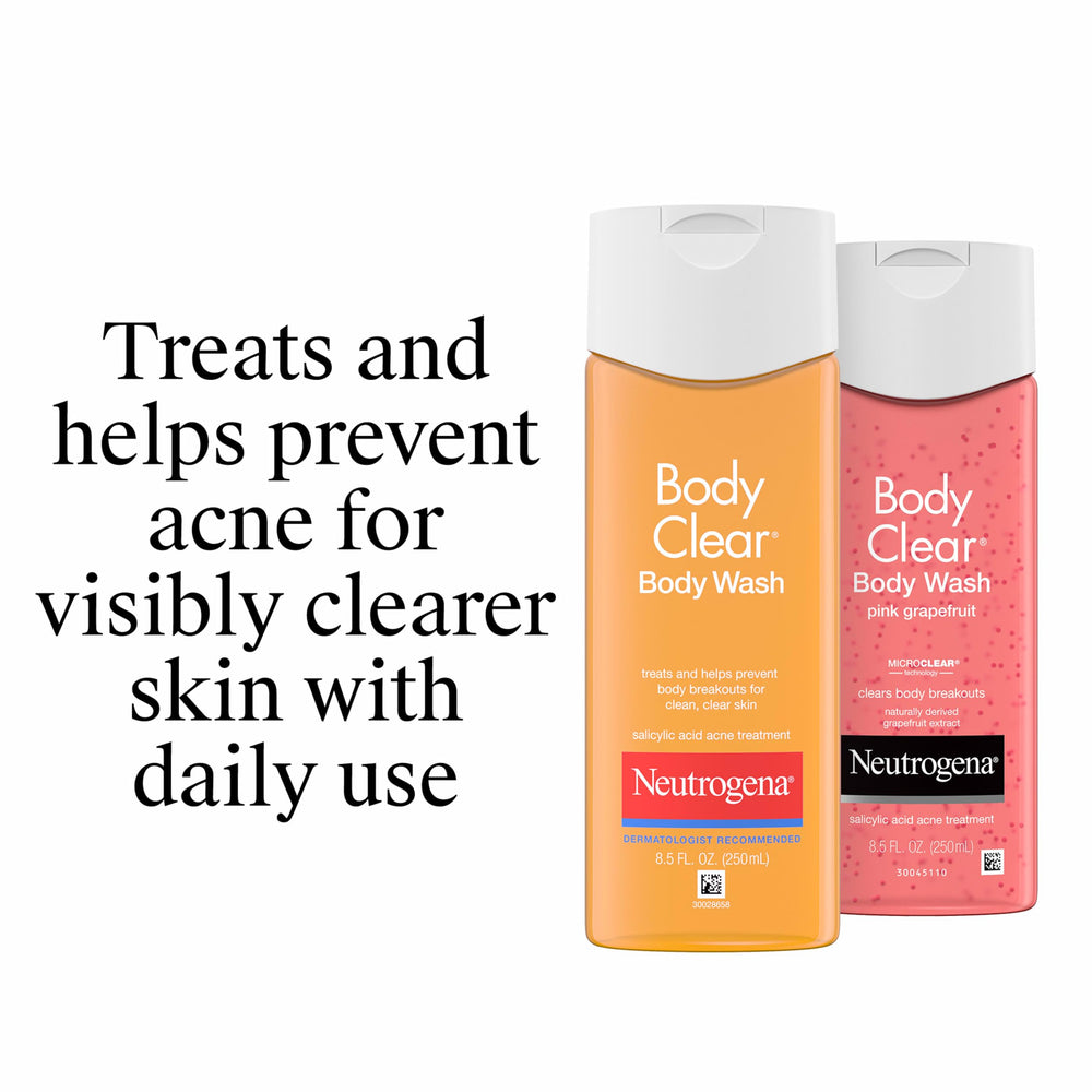 Neutrogena lifestyle after shower on shoulders, confidence from clearer skin
