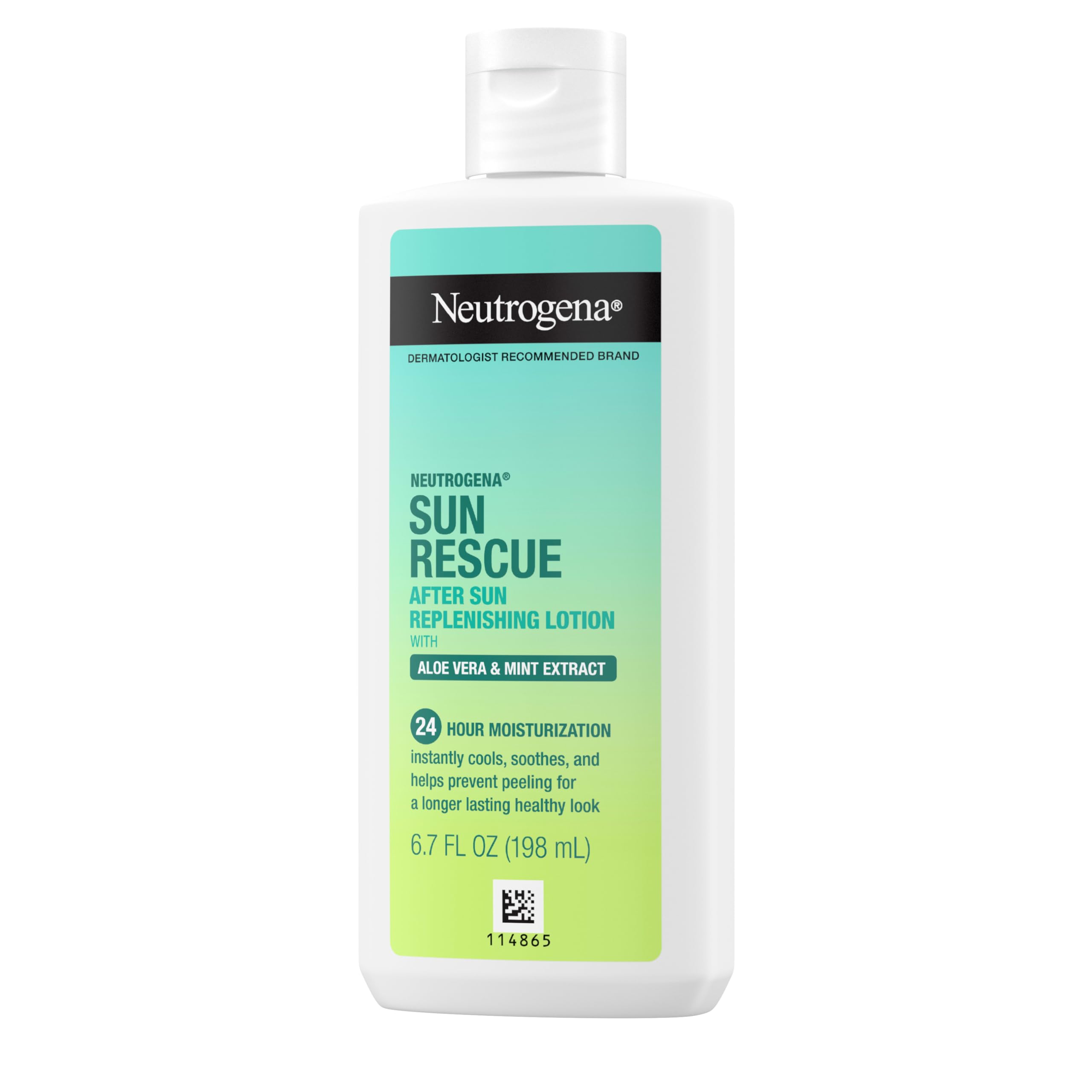 Neutrogena lotion spread on shoulder illustrating reduced tightness benefit