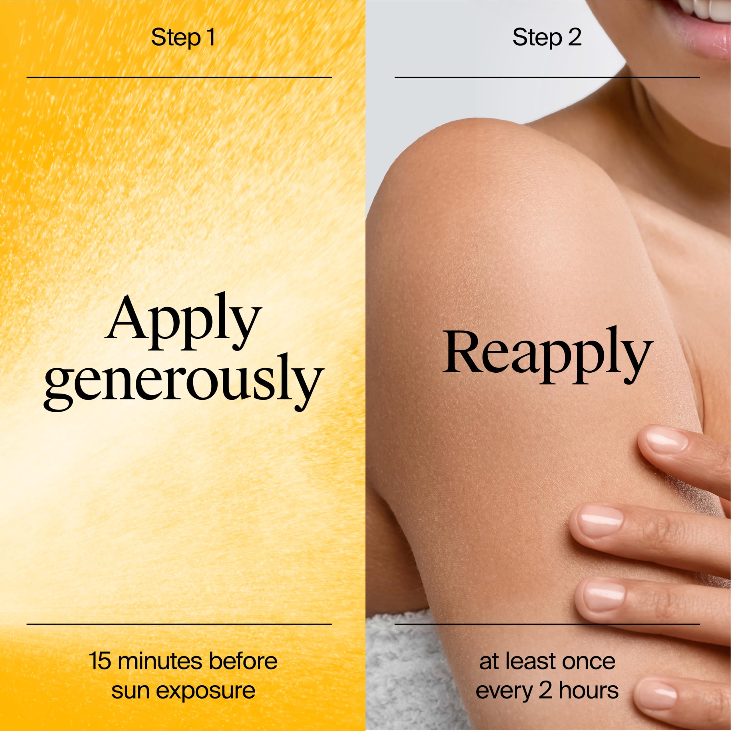 Neutrogena matte finish on forearm demonstrating shine-free, no white cast result