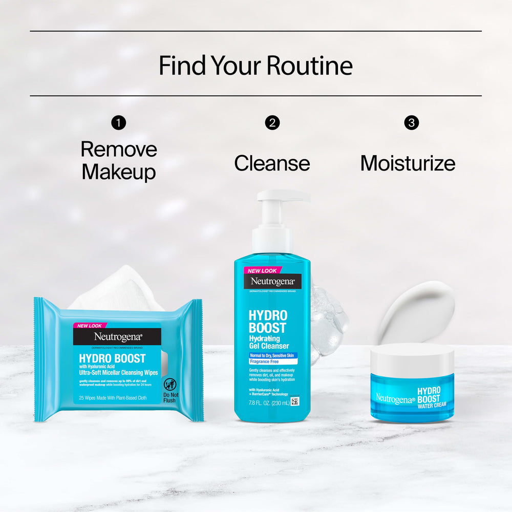 Neutrogena moisturizer beside hand for size comparison and easy travel benefit