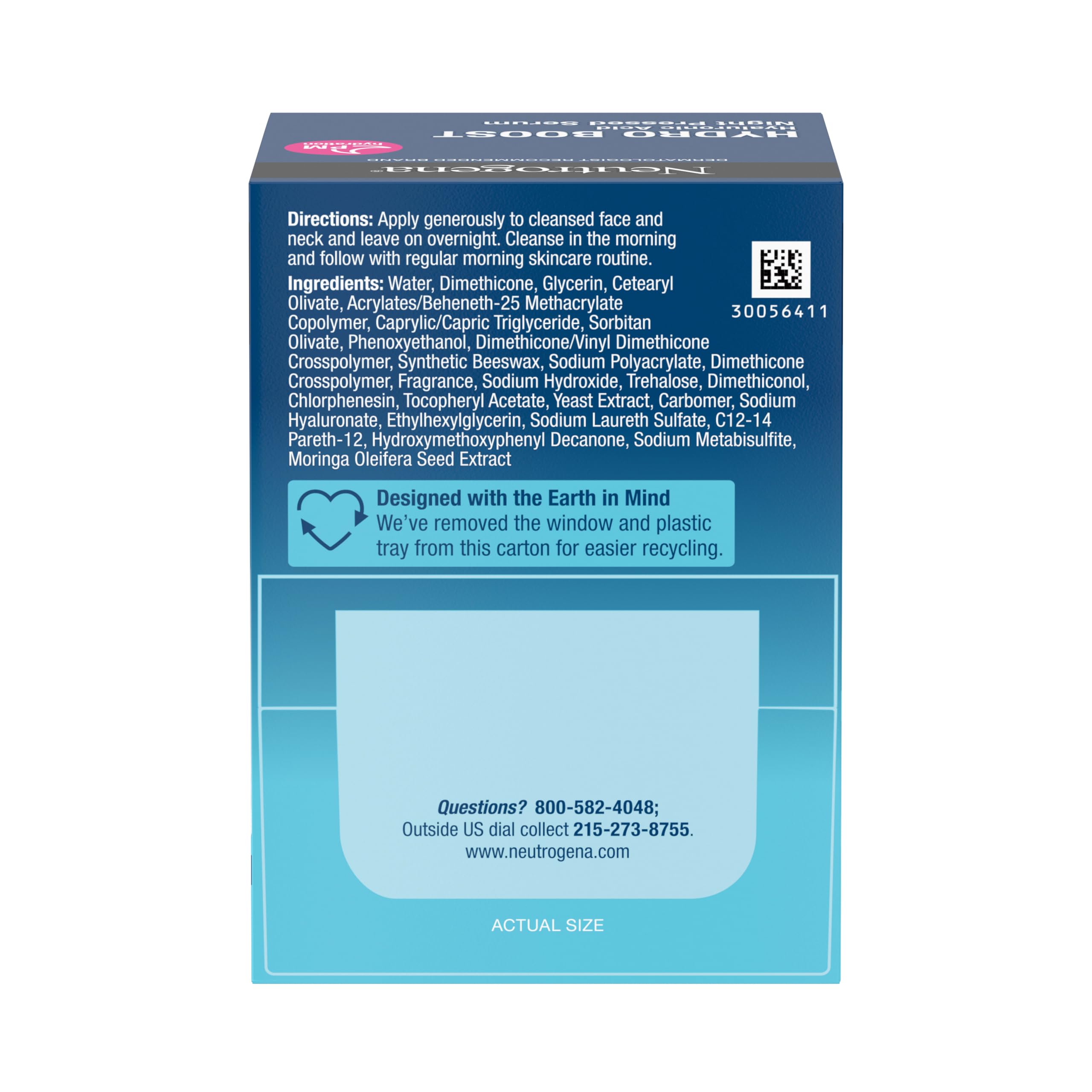 Neutrogena product label close-up emphasizing dermatologist-tested, non-comedogenic claim