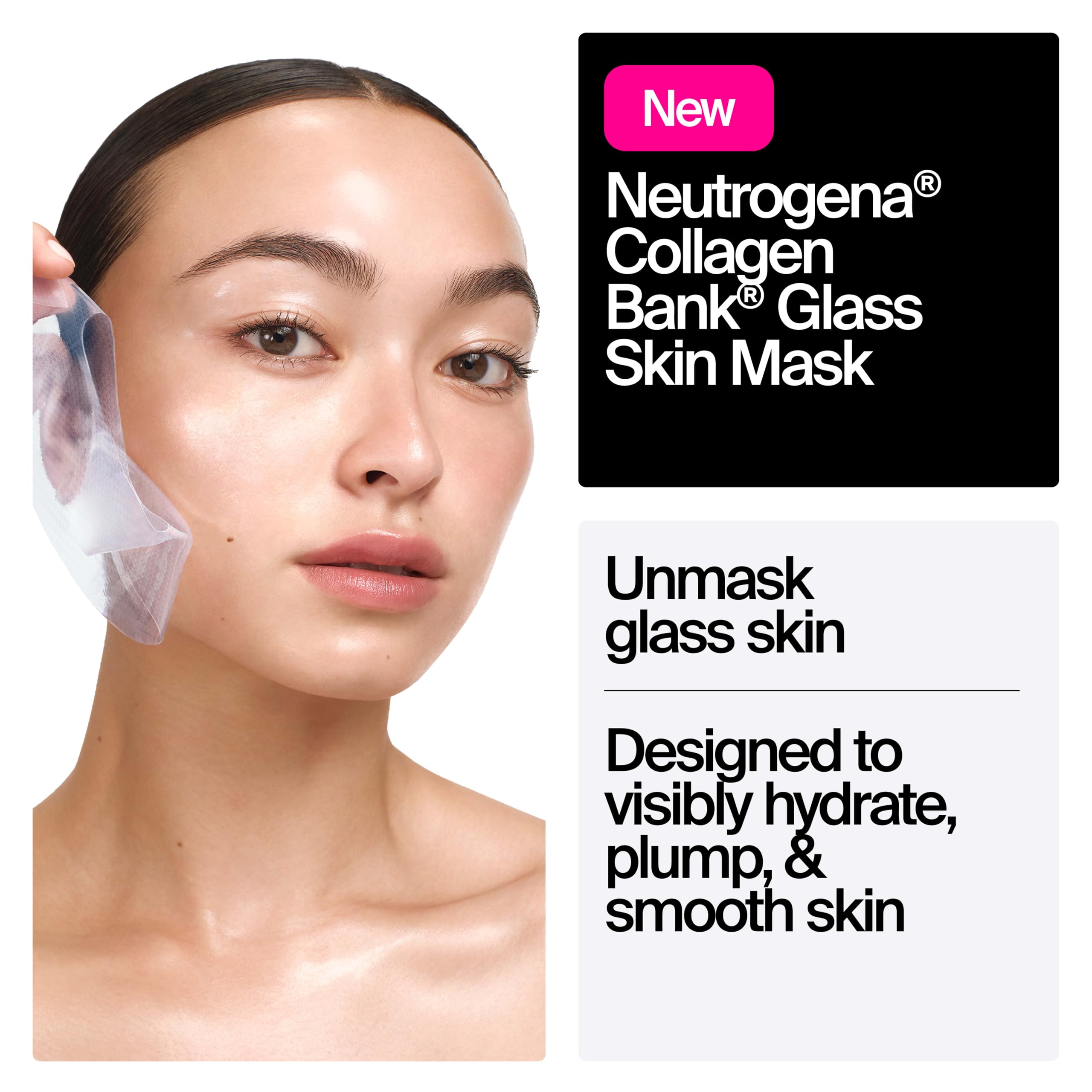 Neutrogena open sachet with mask and serum delivering hydration