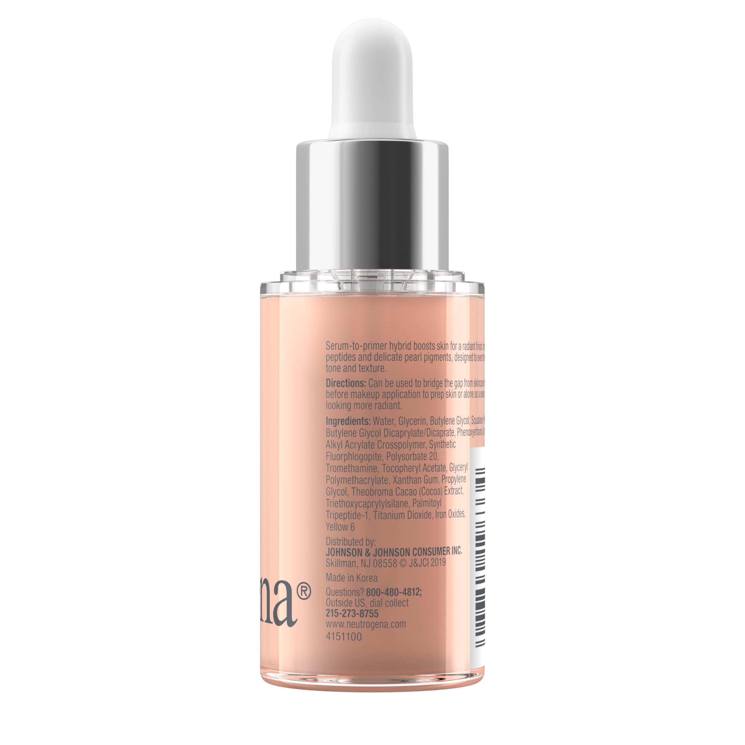 Neutrogena pearl pigment detail showing soft light-reflecting benefit