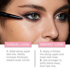 Neutrogena pencil texture tip illustrating smooth glide and rich pigment payoff