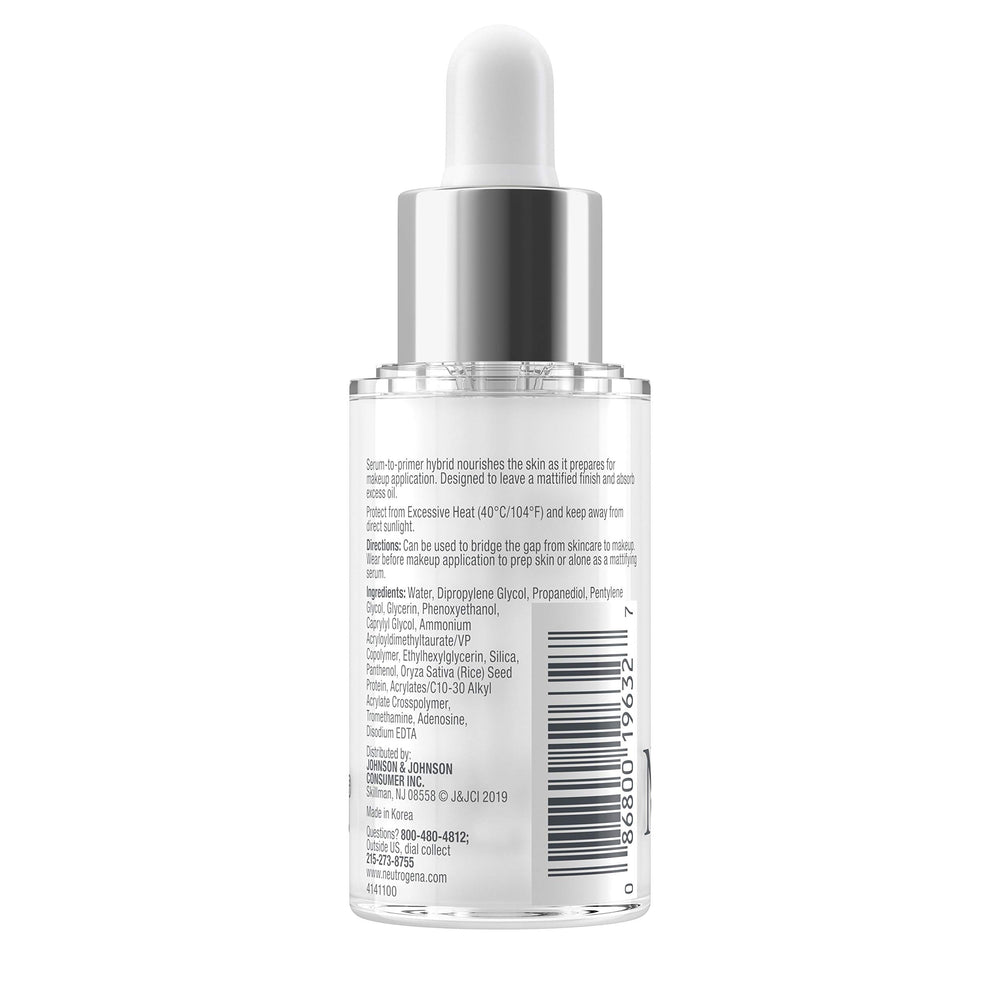 Neutrogena bottle on vanity conveying everyday skincare convenience