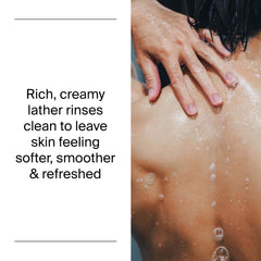 Close-up of Neutrogena Rainbath gel texture highlighting creamy lathering and smooth feel
