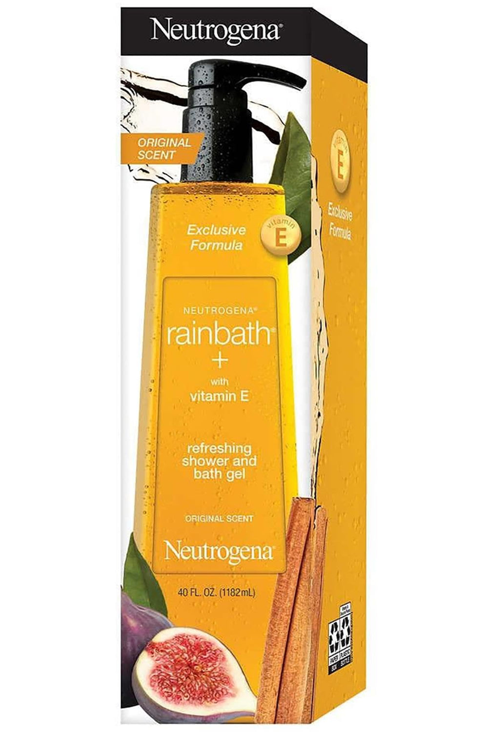 Neutrogena Rainbath pump dispensing gel into hand for easy controlled use
