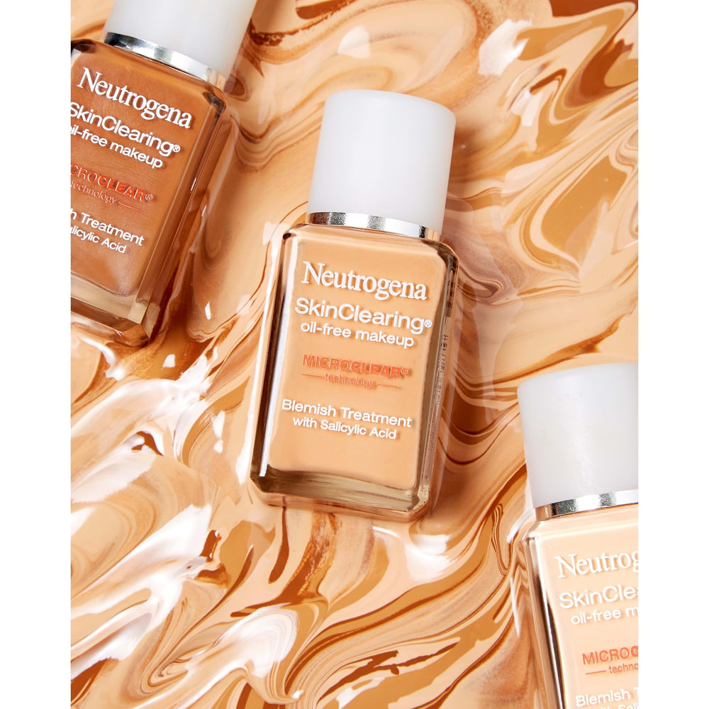 Neutrogena texture droplet highlighting lightweight, oil-free consistency benefit