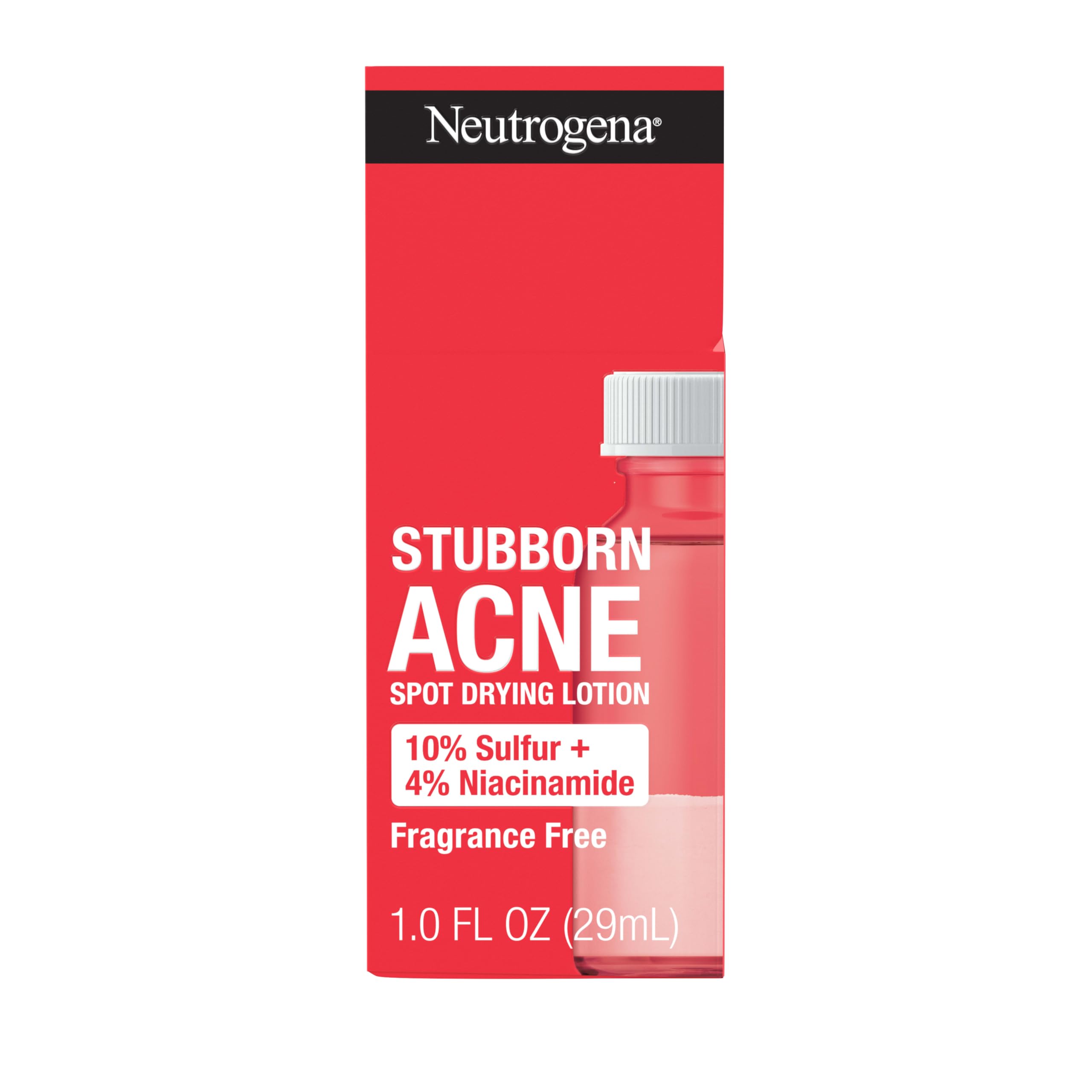 Neutrogena front packaging showing bottle and product name for targeted acne care