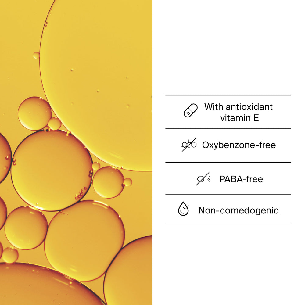 Neutrogena applied to face demonstrating non-greasy finish