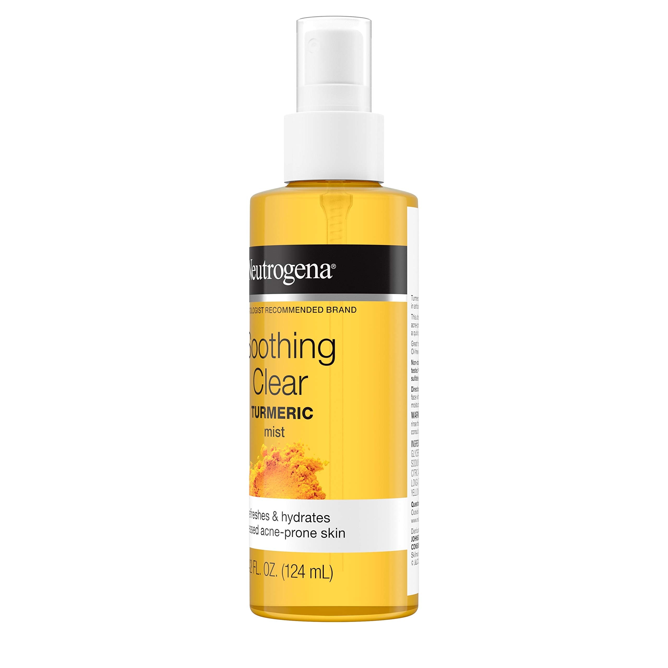 Neutrogena closeup nozzle highlighting ultra-fine spray for even coverage