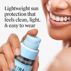 Neutrogena spray mist texture closeup for quick absorption