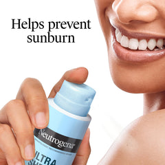 Neutrogena mist on skin texture demonstrating fast absorption and non-greasy feel