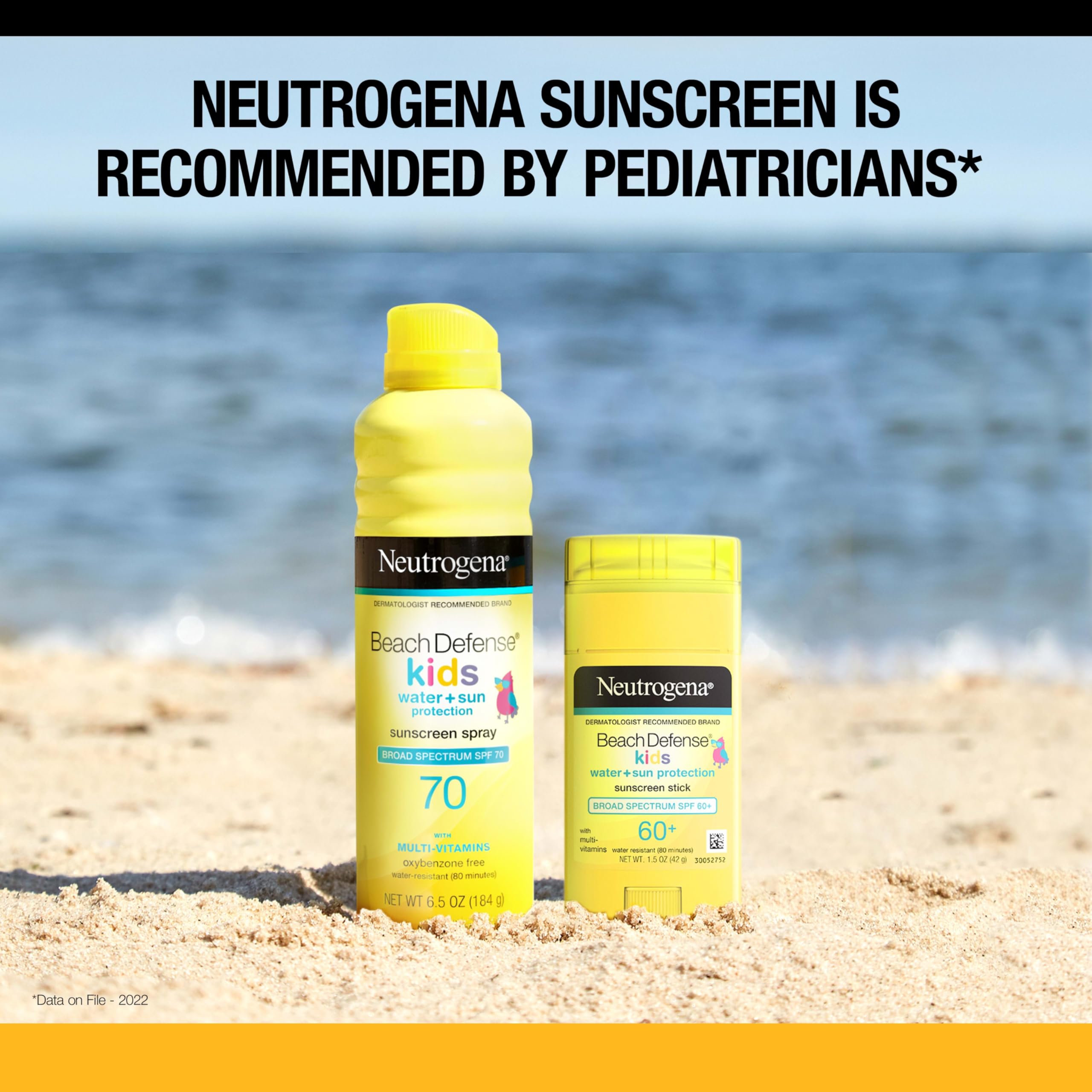 Neutrogena label detail on stick showing Helioplex, SPF 60+, and reef-act compliant information