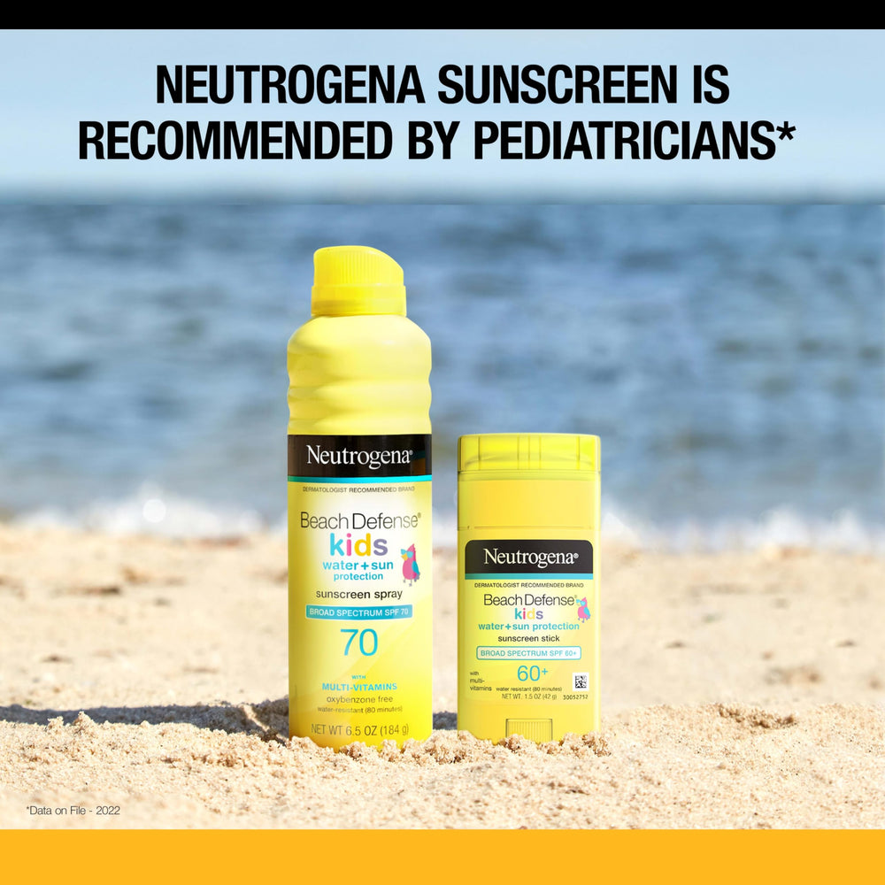 Neutrogena label detail on stick showing Helioplex, SPF 60+, and reef-act compliant information
