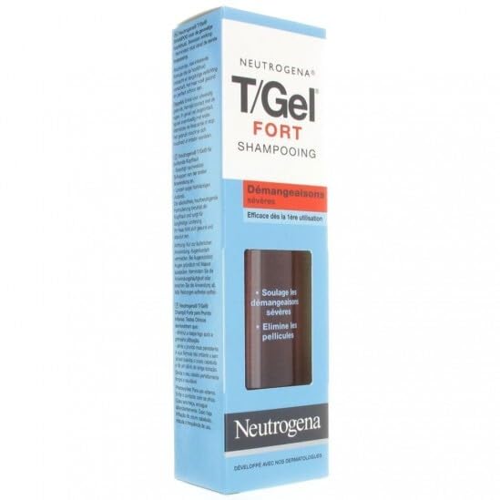 Neutrogena T/Gel strong front packaging showing clear labeling and relief promise