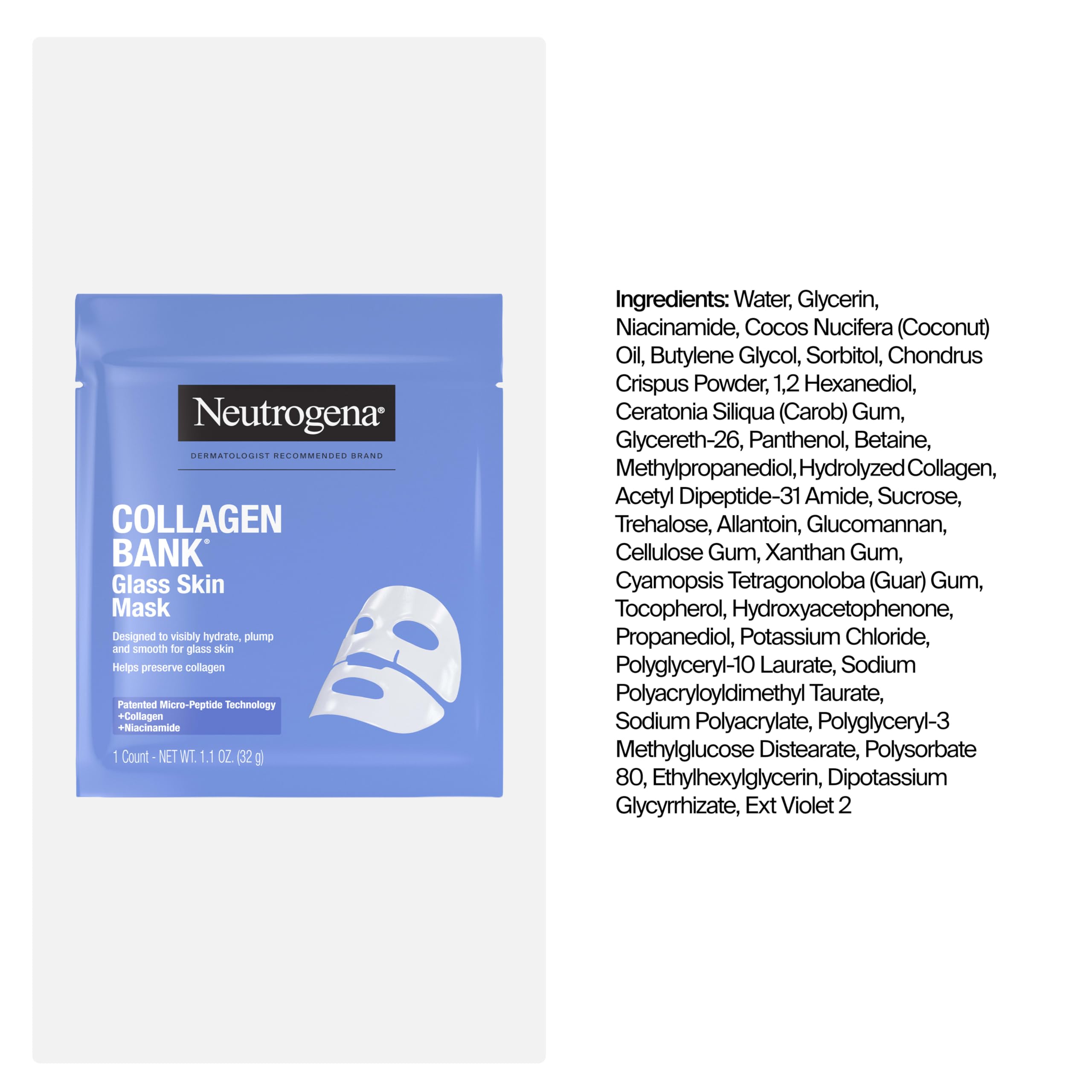 Packed travel pouch with Neutrogena masks ready for on-the-go use