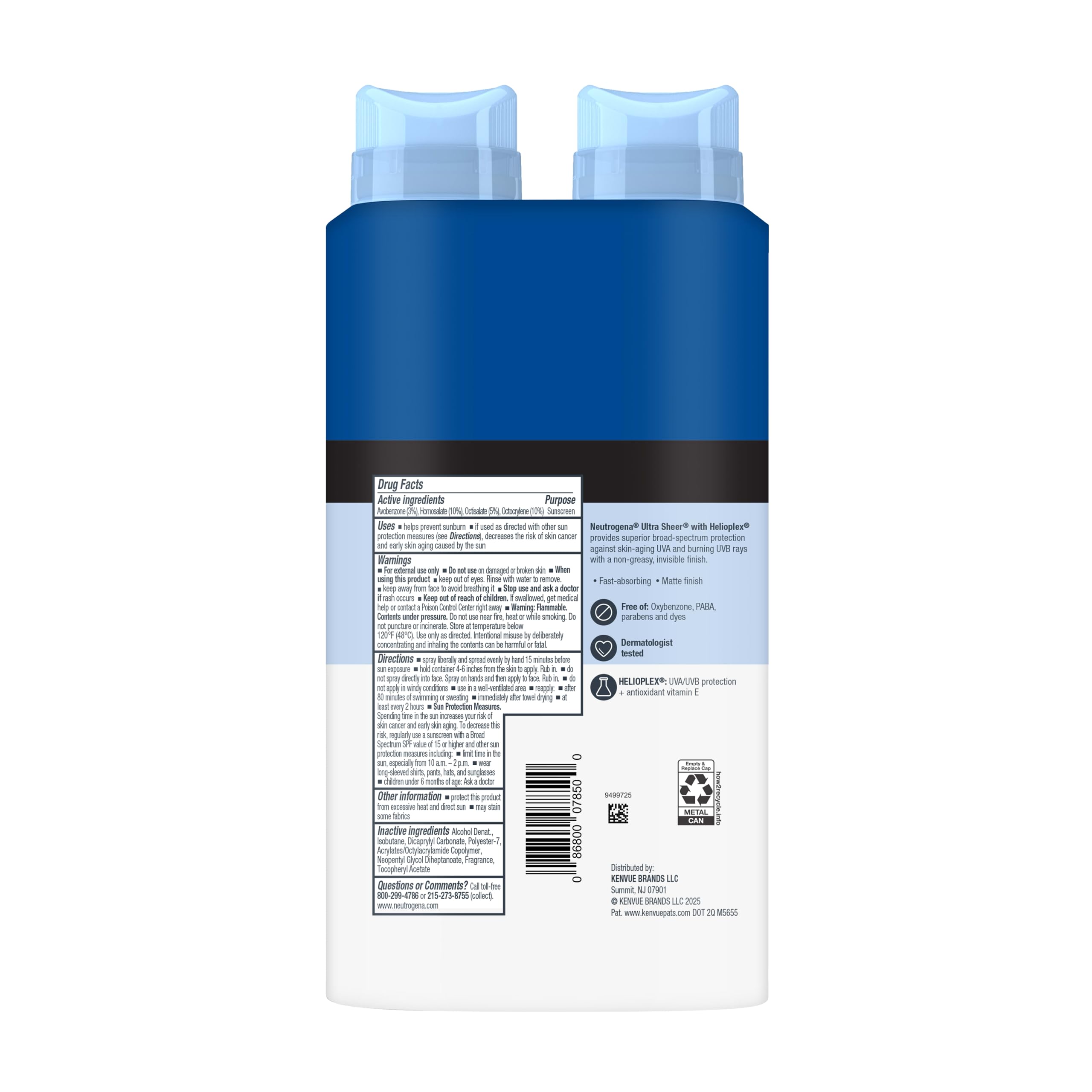 Neutrogena travel pouch with sprays illustrating easy packing for outdoor days