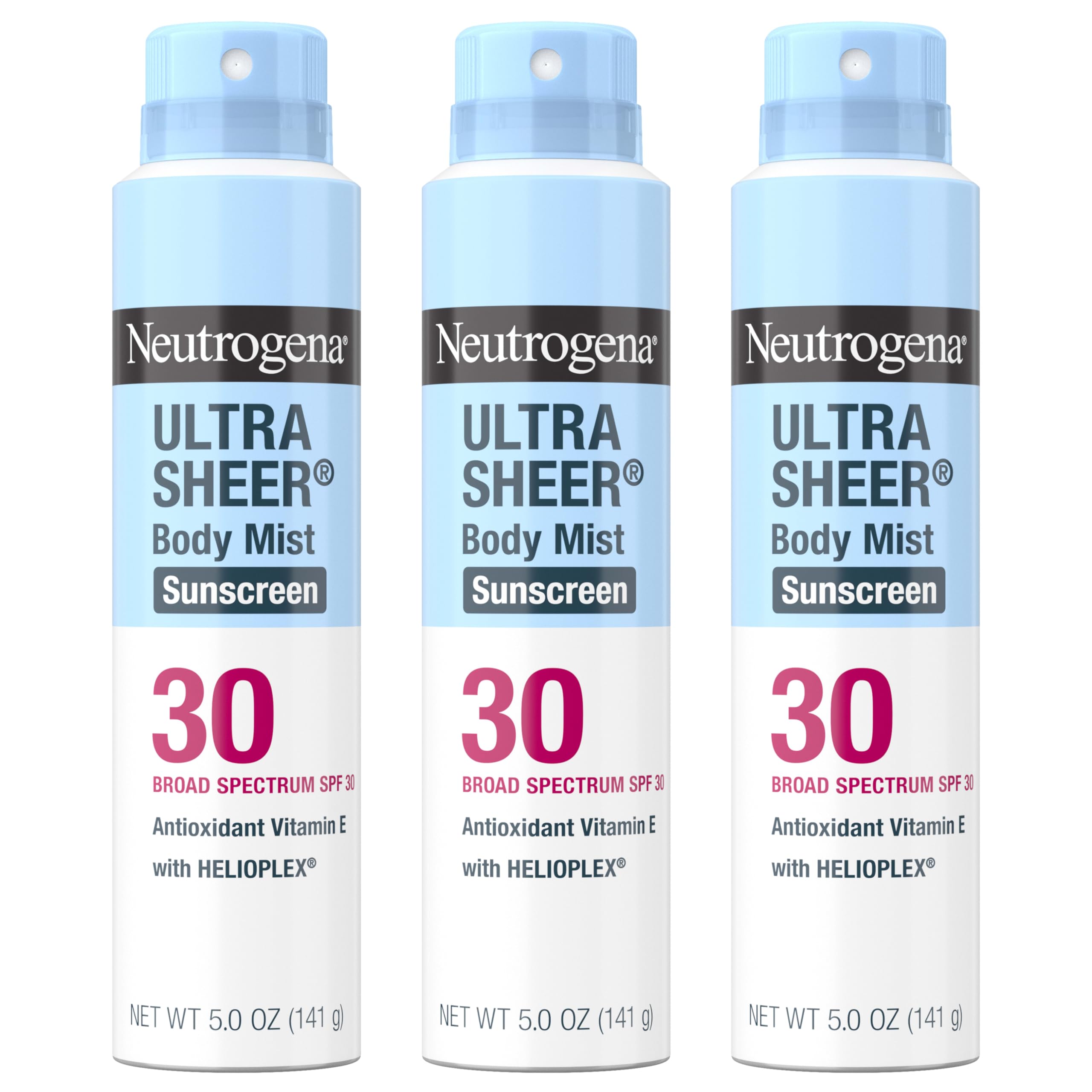 Neutrogena front packaging showing SPF 30 protection and benefits