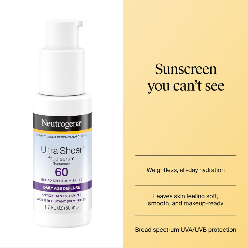 Neutrogena serum pump close-up demonstrating easy, controlled dispensing